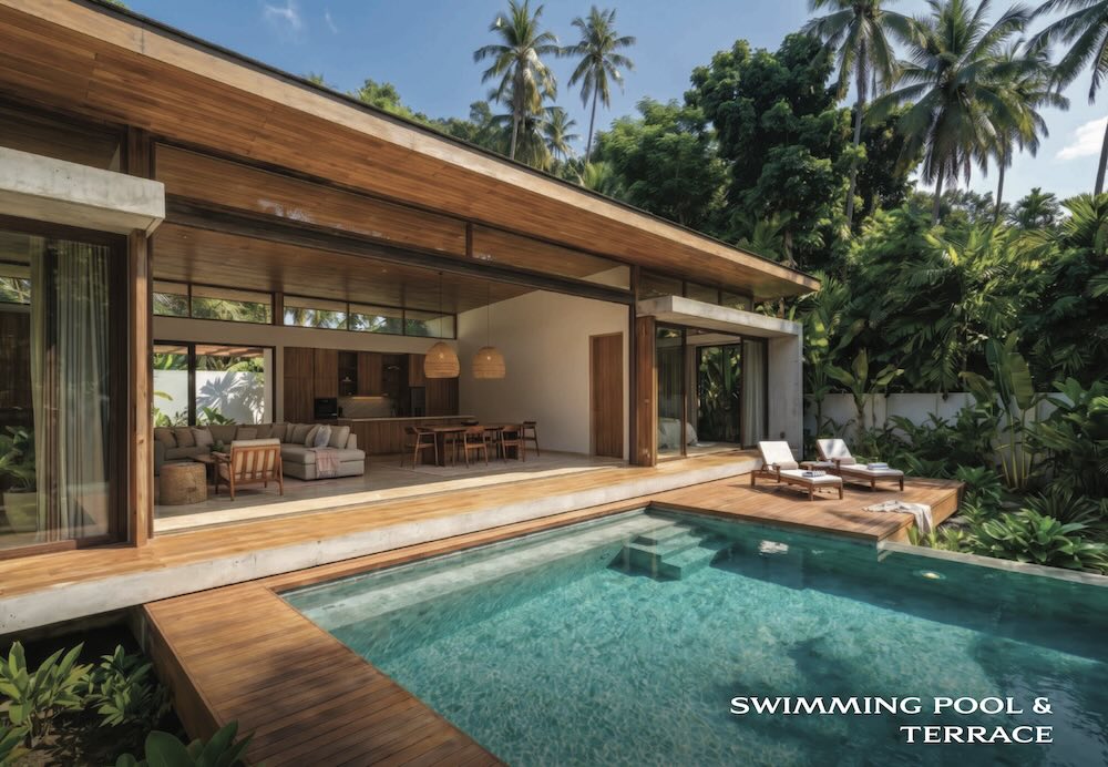 Villa 1 Chambre neuve avec Piscine Privée à Maenam, Koh Samui