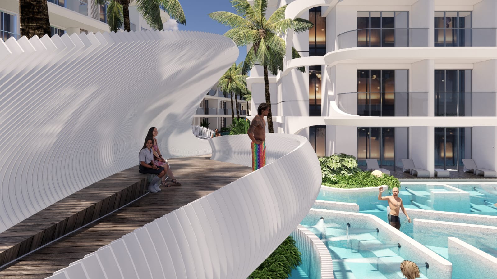 Studio neuf bord de mer en pleine propriété