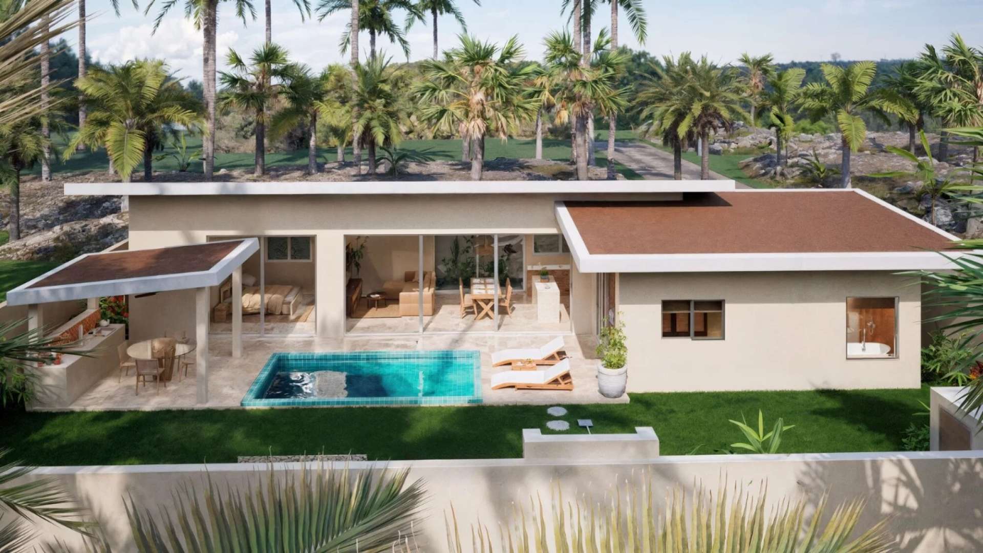 Villas 2 chambres neuves à Maenam, Kiwi phase 2