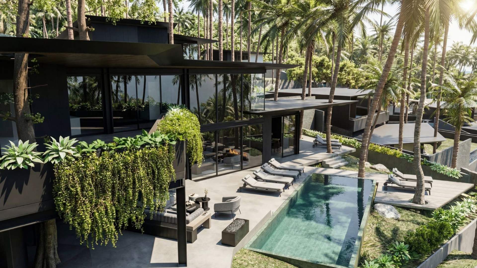 Villa 3 à 6 chambres neuve Vue Mer entre Bophut et Maenam - Koh Samui