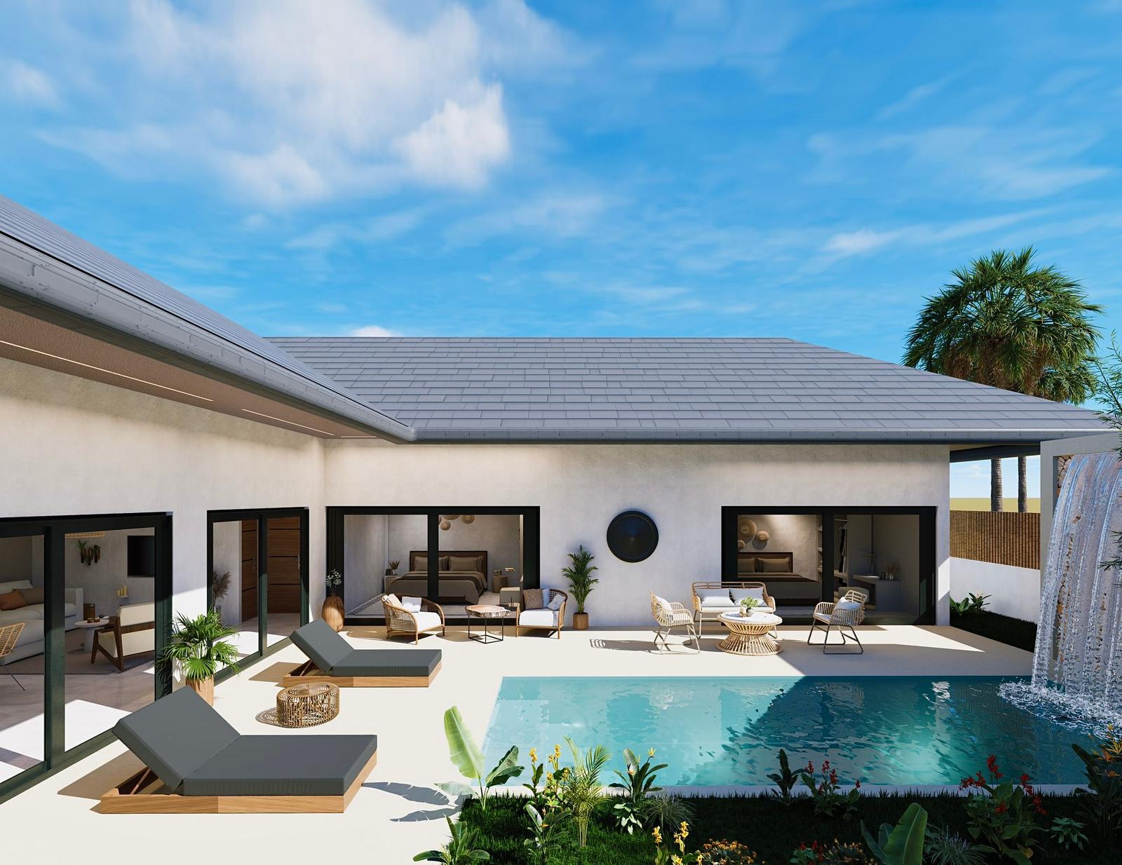 Superbe villa 2 chambres avec piscine privée à Lamai